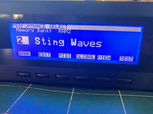 Korg Wavestation display