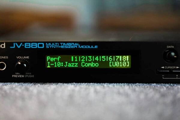 Roland JV-880 display replacement green on black synthwinds