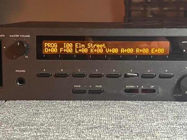 Korg M1R M1Rex display